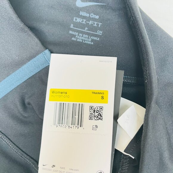 Women’s Nike One Dri-Fit High-Waisted 7/8 Leggings Black HJ1137-010 Sz Small - Picture 4 of 4